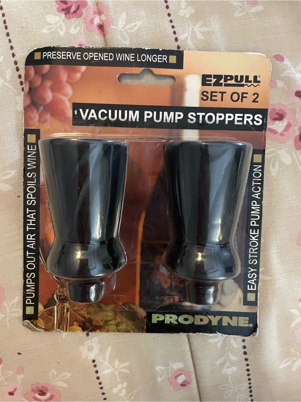 Prodyne EZ Pull vacuum pump stoppers set of 2 NWT